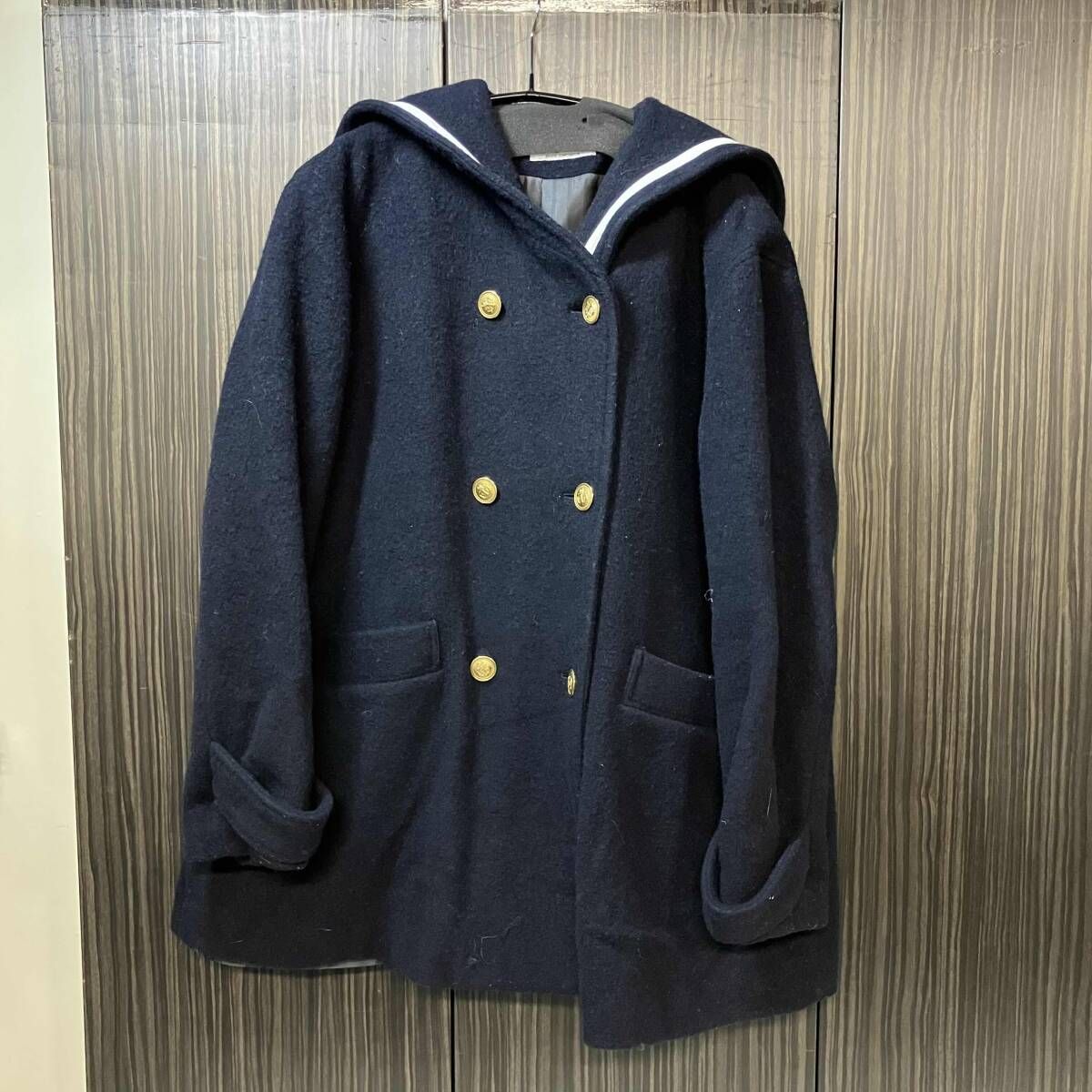 KATIE SAILOR BOY COAT ネイビー ウール