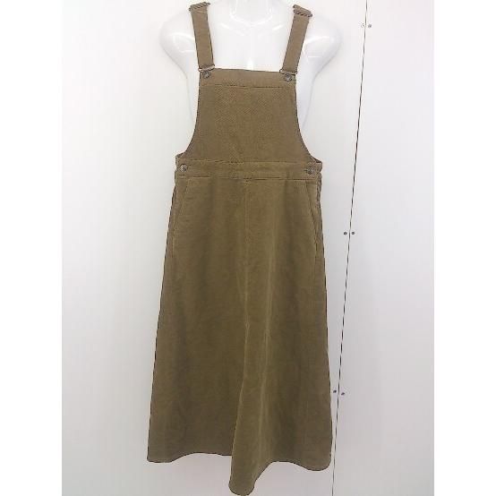 ◇ Simplicite シンプリシテェ コーデュロイ ノースリーブ 膝下丈 ワンピース サイズF カーキ レディース 【中古】 【1203110000482】 4,521円
