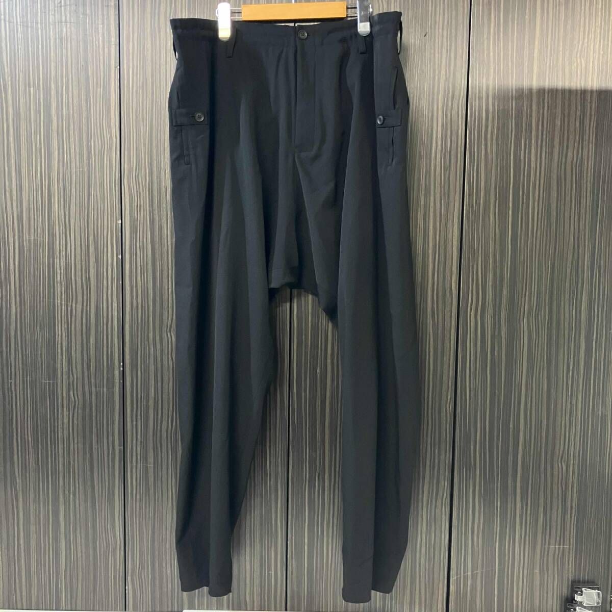 25aw Yohji Yamamoto POUR HOMME WOOL GABARDINE THIN SAROUEL PANTS