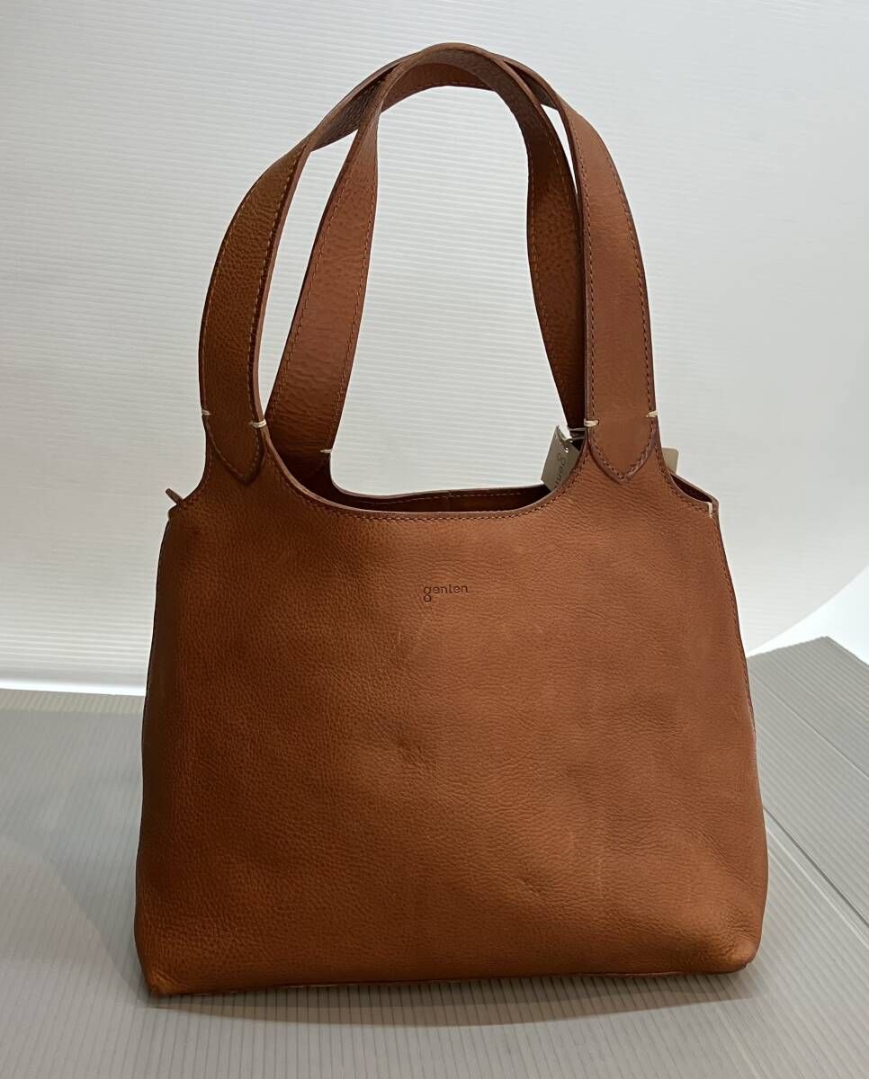 ★ genten ゲンテン ショルダーバッグ 牛革 トスカ 40351 茶 通年