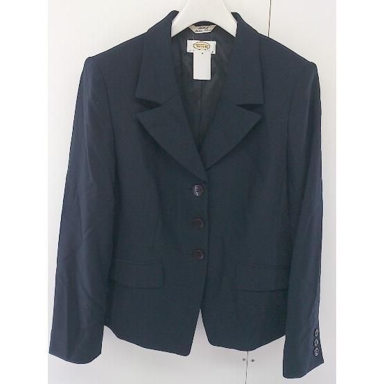 ◇ TALBOTS PETITES 長袖 テーラード ジャケット サイズ6 ネイビー レディース 【中古】 【1203110001472】