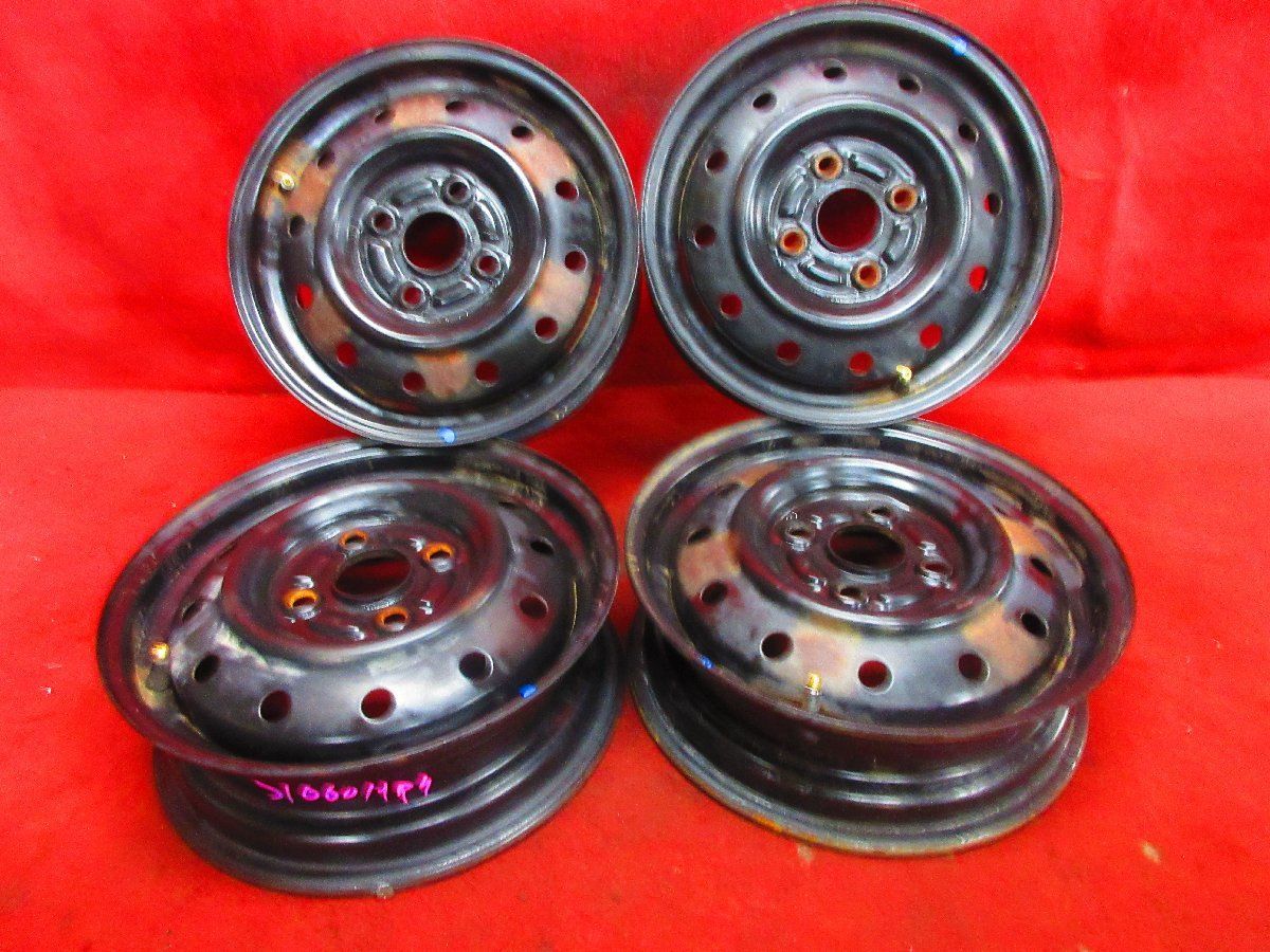スチール ホイール 4本 ダイハツ ムーヴ L900S系 純正 13×4.00b 4穴 PCD 100 +45 ハブ径 54◆51660H-N6