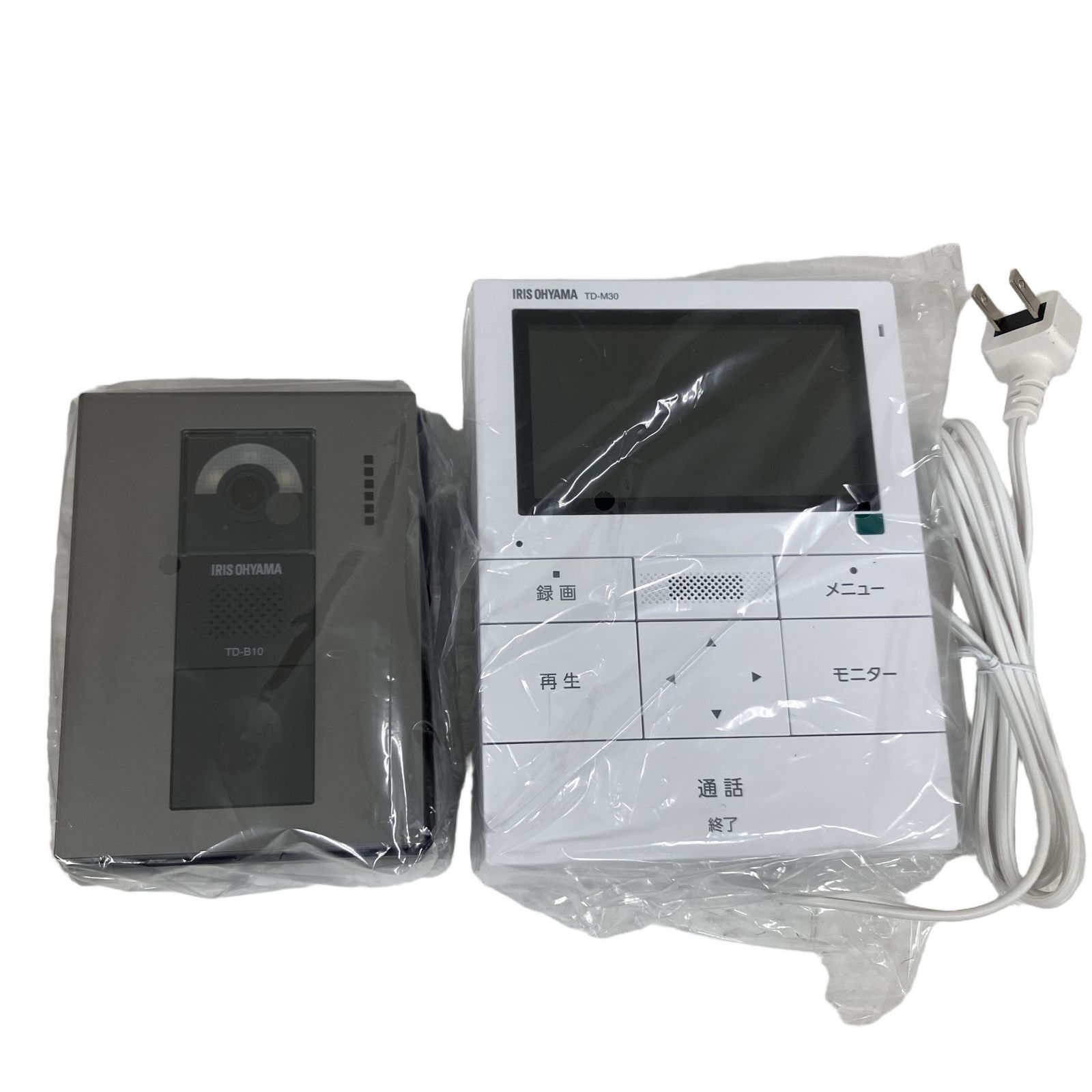 IRIS OHYAMA TD-M30 TD-B10 テレビドアホン インターホン ドアホン アイリスオーヤマ 家電 未使用 O11219526