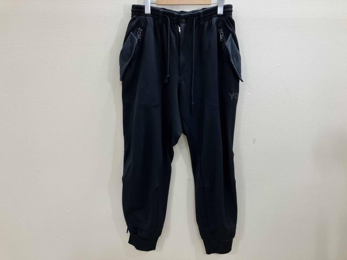 adidas × Y-3 アディダス × ワイスリー デザインスウェットパンツ YOHJI YAMAMOTO スウェットパンツ 黒 M 春秋