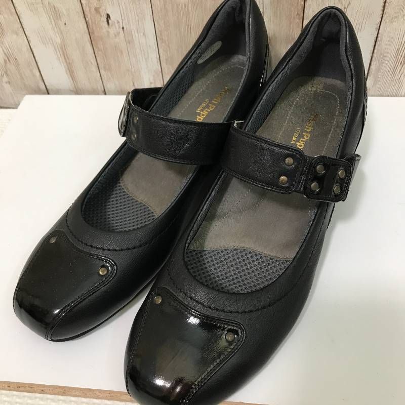 タ　Hush Puppies（ハッシュパピー）メリージェーンパンプス　ブラック　２４3E