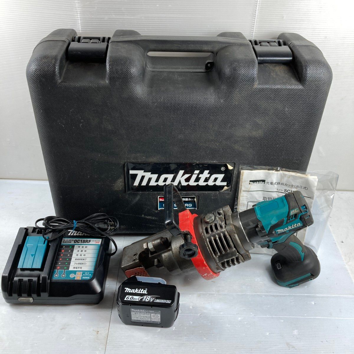 MAKITA マキタ 18V 充電式鉄筋カッタ(油圧式) （バッテリ1個・充電器・ケース付）PSEマークあり SC192D ブルー