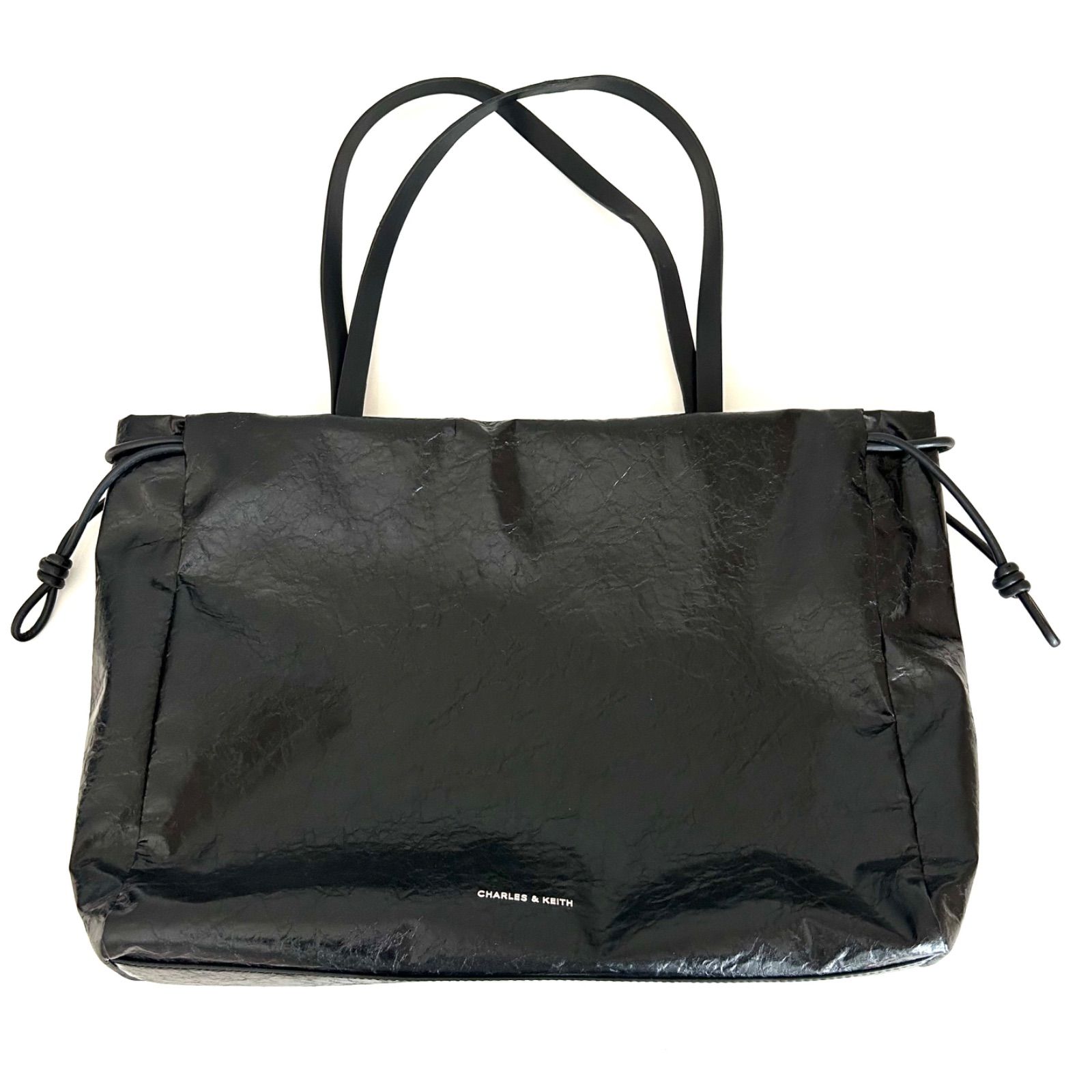 CHARLES&KEITH チャールズ&キース トートバッグ ドロウストリング 