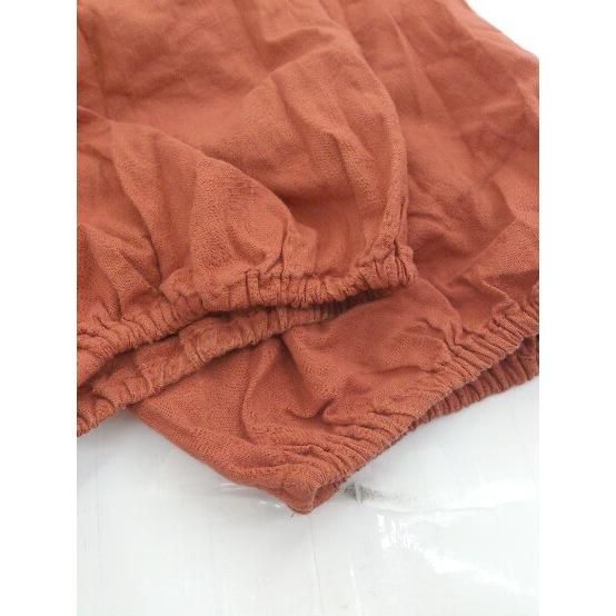◇ w closet ダブルクローゼット 半袖 ロング ワンピース テラコッタ系 レディース 【中古】 【1203170001474】
