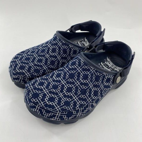 【中古】Levi's × crocs オールテレインクロッグ 10 ネイビー リーバイス クロックス[10]