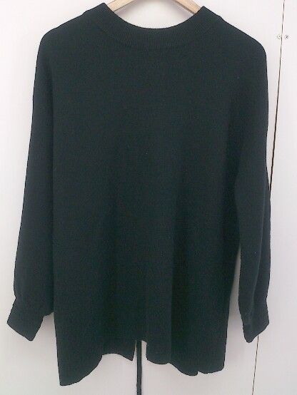 ◇ HARE ハレ バックリボン 長袖 ニット セーター サイズF ブラック レディース 【中古】 【1203180000887】