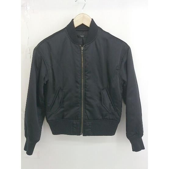 ◇ Planet blue world ジップアップ 中綿 長袖 ブルゾン サイズM ブラック レディース 【中古】 【1203170008930】