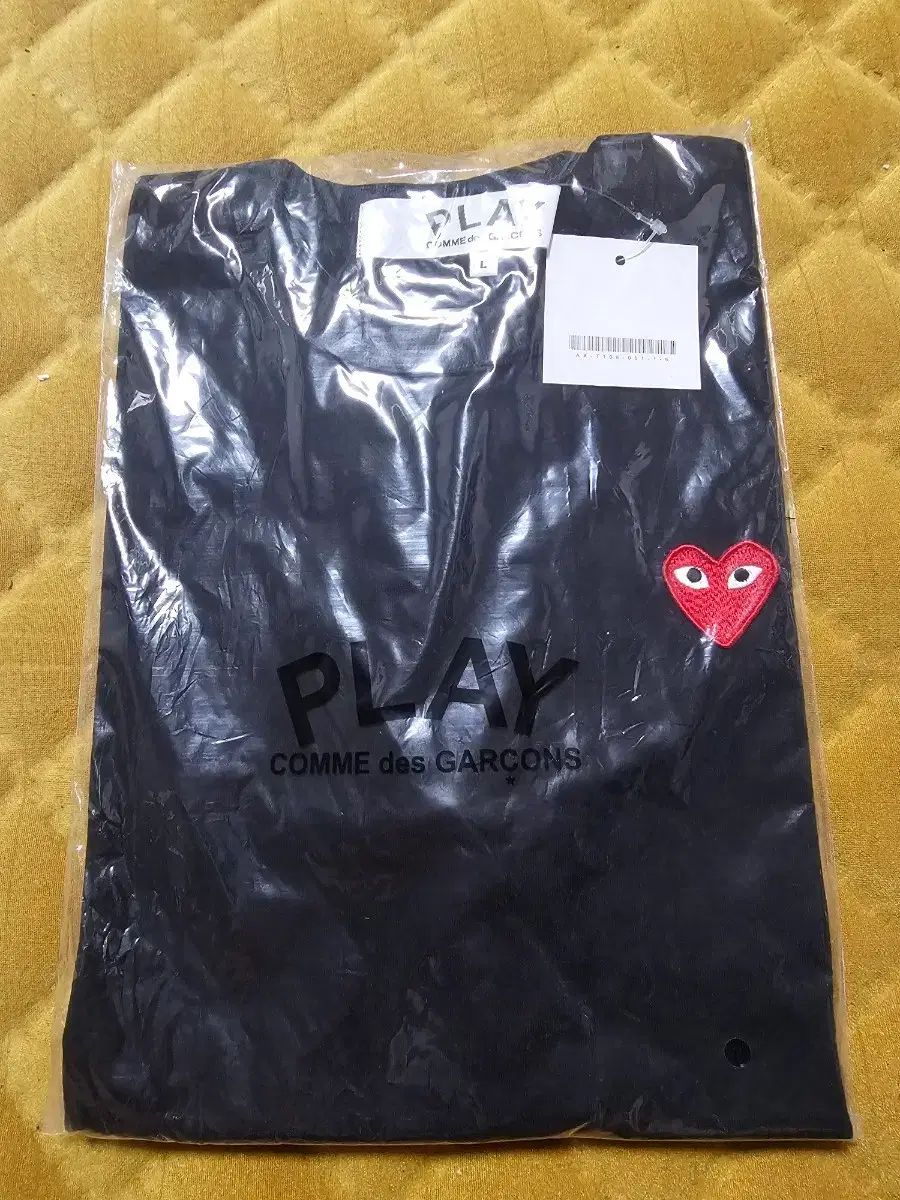 コム・デ・ギャルソン PLAY ブラック 半袖 Tシャツ 新品 L