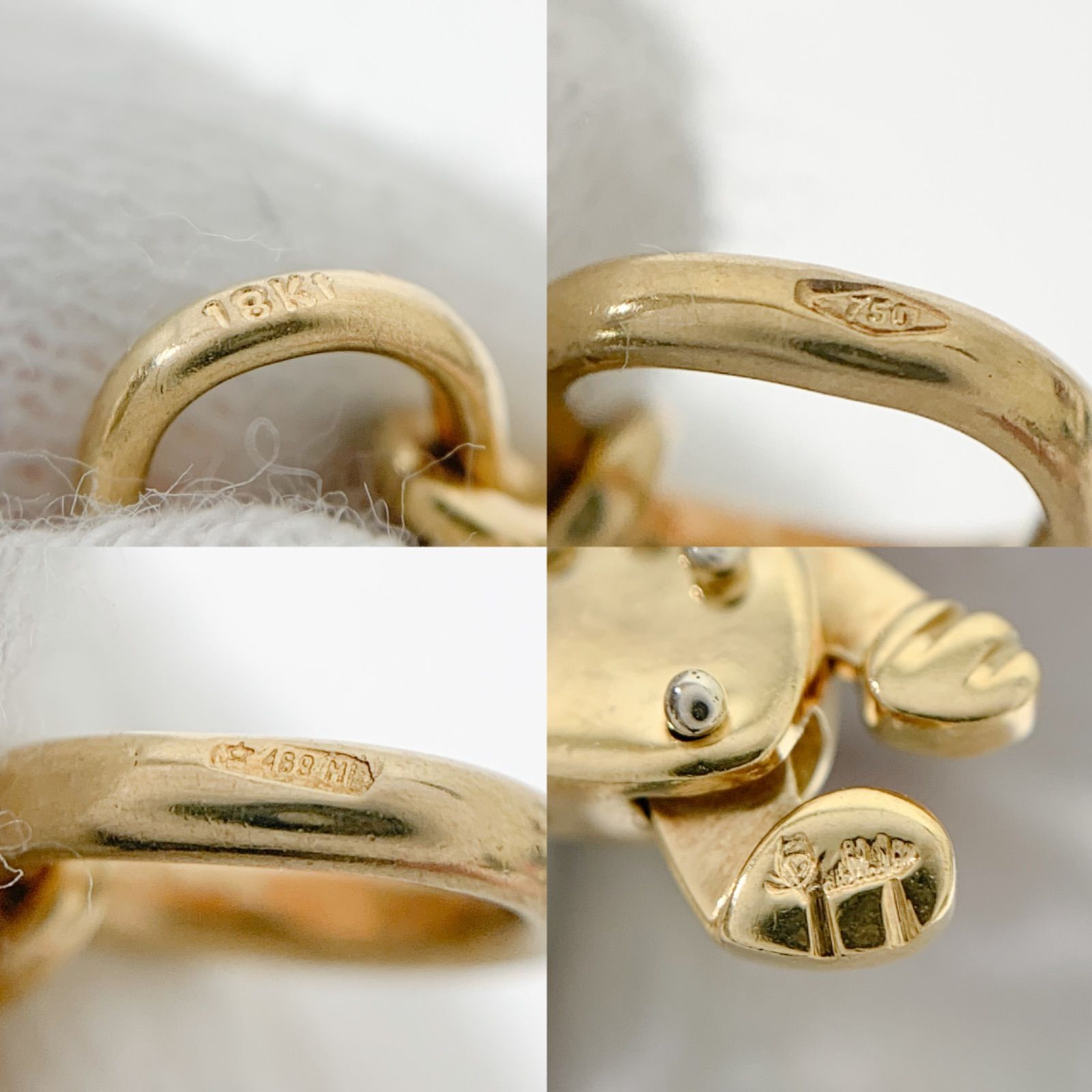 中古】Pomellato ポメラート ドッグモチーフ ペンダントトップ K18YG 