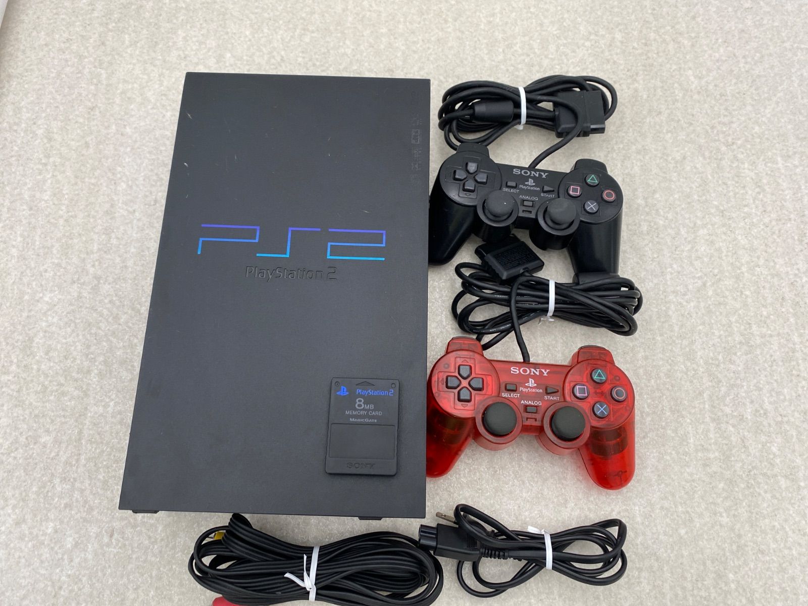 PlayStation 2 (SCPH-18000)　本体　コントローラー２点　動作品 4,400円