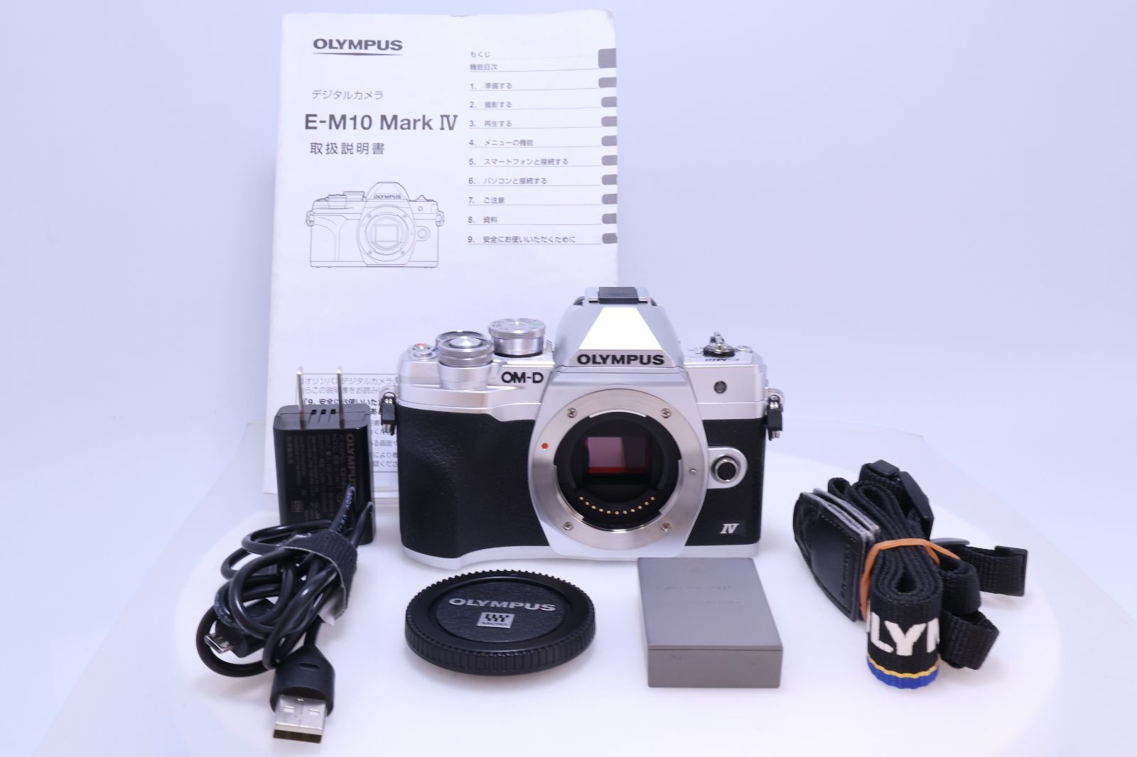 【11,669回 極美品】OLYMPUS OM-D E-M10 MarkIV ボディー シルバー ミラーレス一眼カメラ