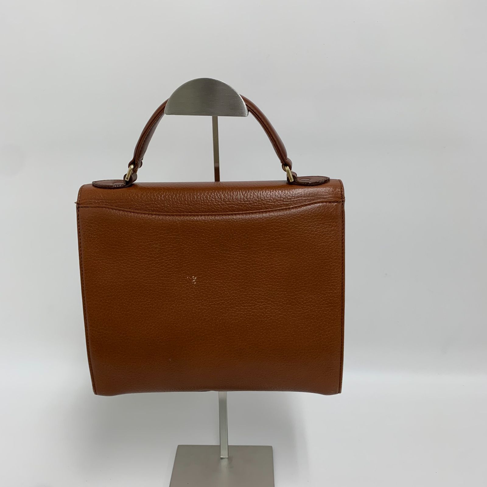 美品・希少】Burberrys バーバリー レザー ハンドバッグ ホースロゴ 茶 