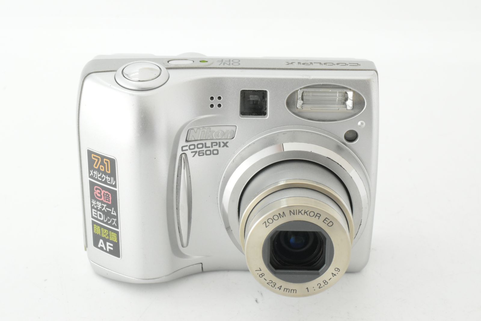 美品】Nikon Coolpix 7600 Digital Camera Silver 7.1 MP ニコン 
