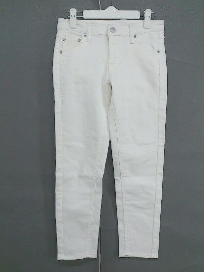 ◇ THE SHOP TK ザ ショップ ティーケー ストレッチ デニム スキニー パンツ サイズM オフホワイト レディース 【中古】 【1207040005845】