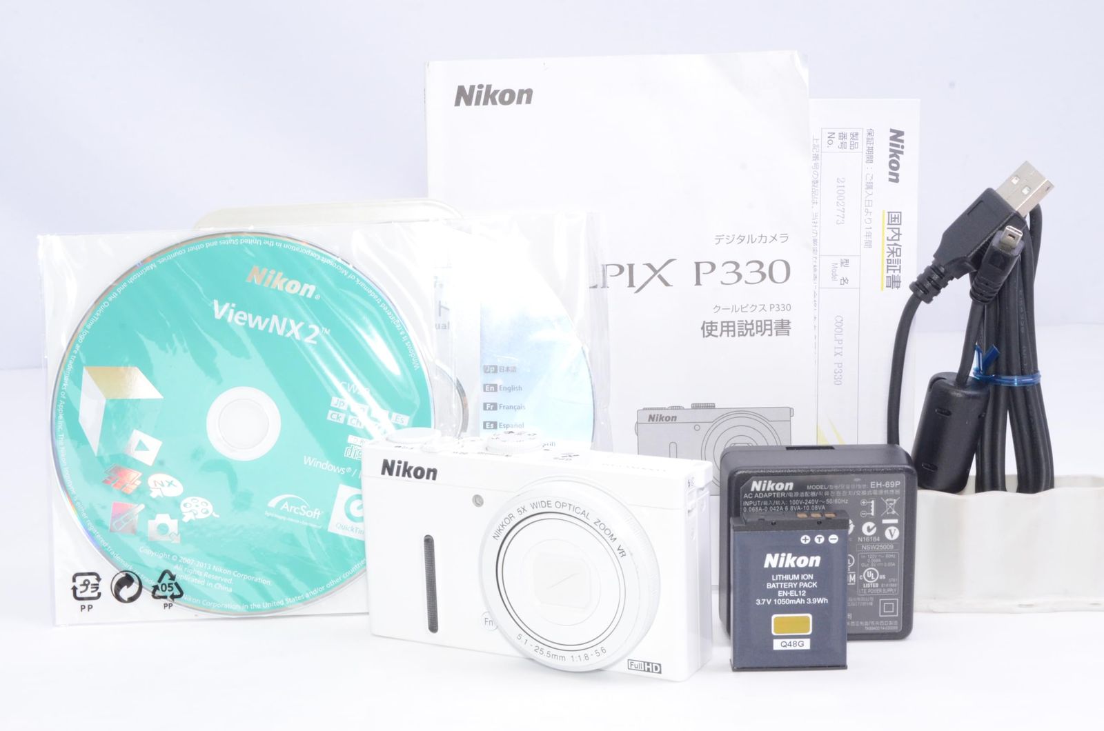 ☆5/26 △3,000円値引き Nikon COOLPIX P330 ホワイト 動作確認済み