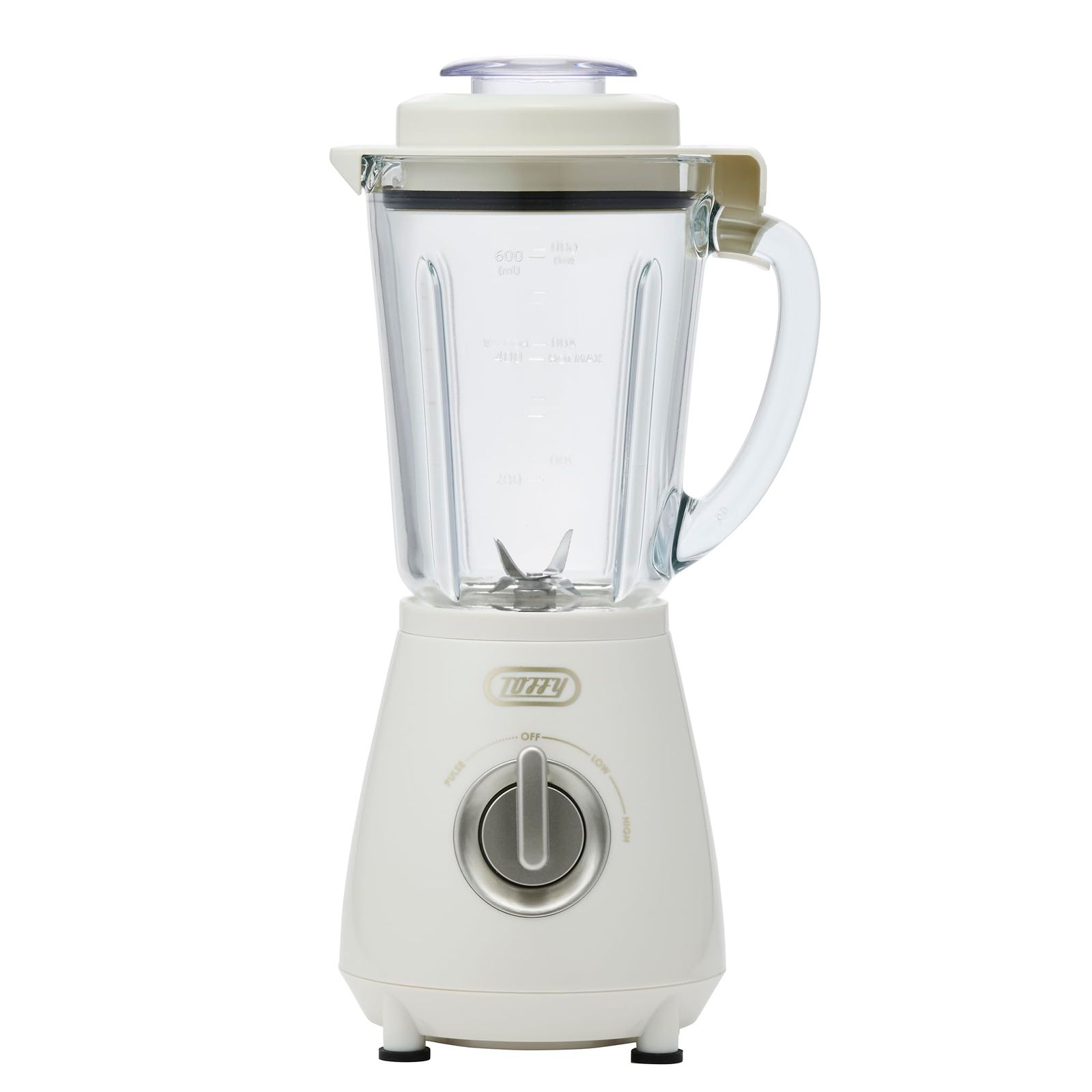【Toffy/トフィー】 耐熱ブレンダー K-HBD2 フードプロセッサー 氷 熱湯 120℃まで ガラスジャー スムージー スープ 食洗機 2段階調整 パンナホワイトwb 0bea1fda