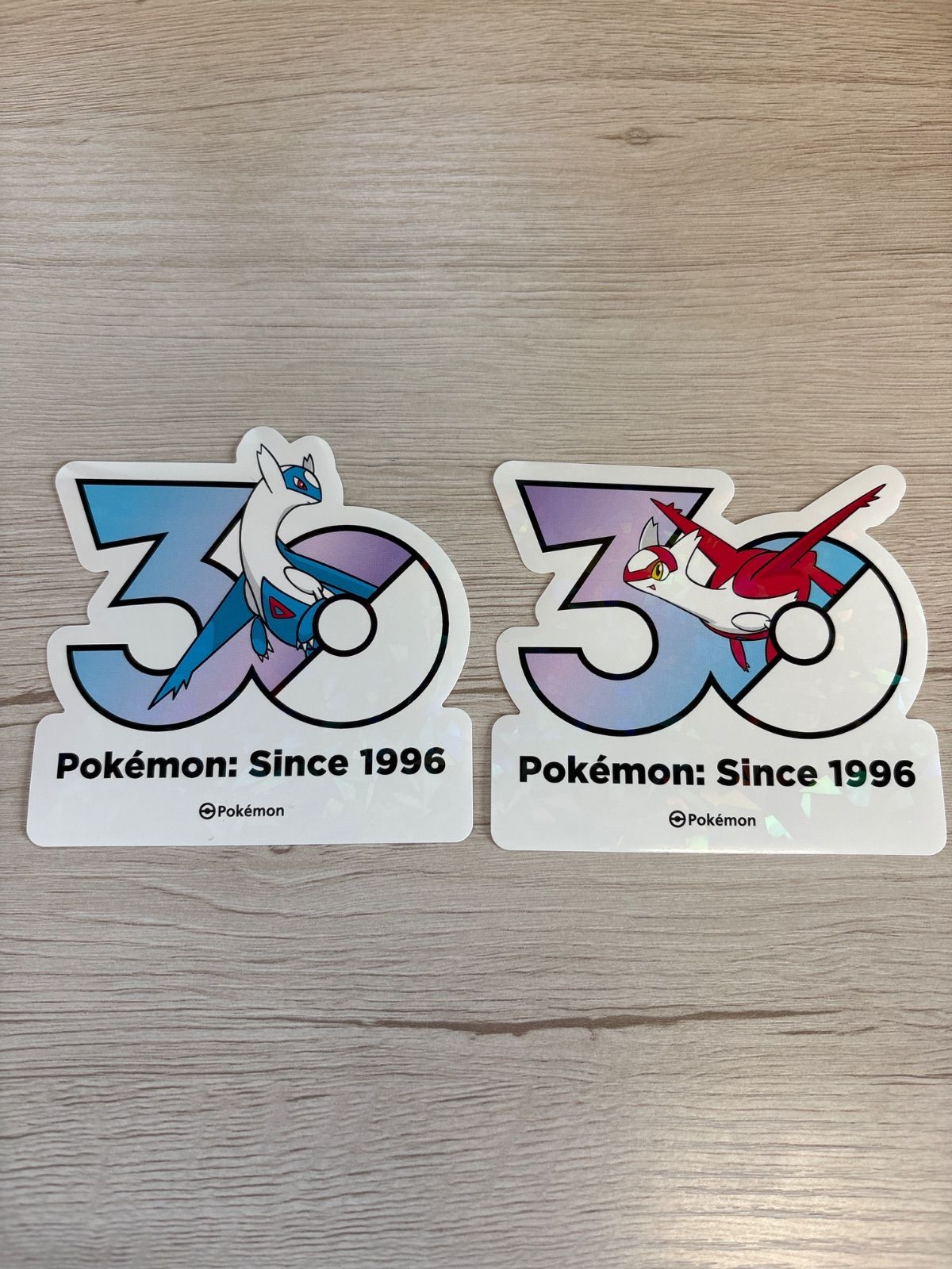 ポケモン ステッカー ラティアス、ラティオス 韓国 30周年 シール