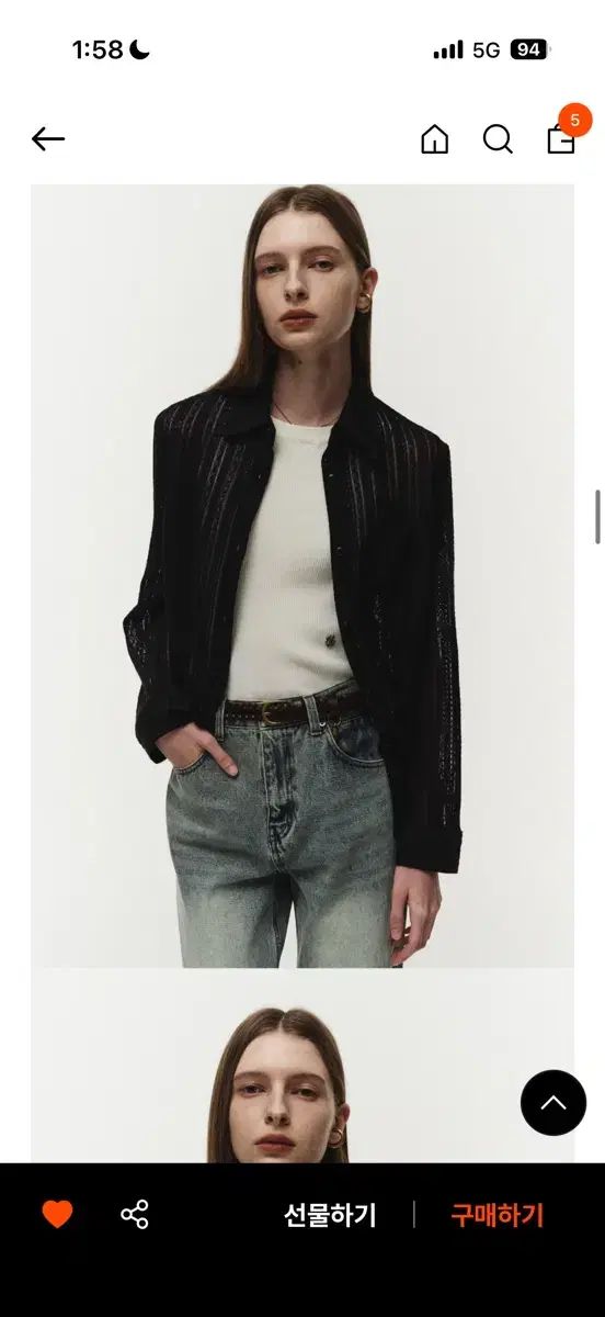 NOIRER FOR WOMAN(ノイアーフォーウーマン) シースルー シャツ