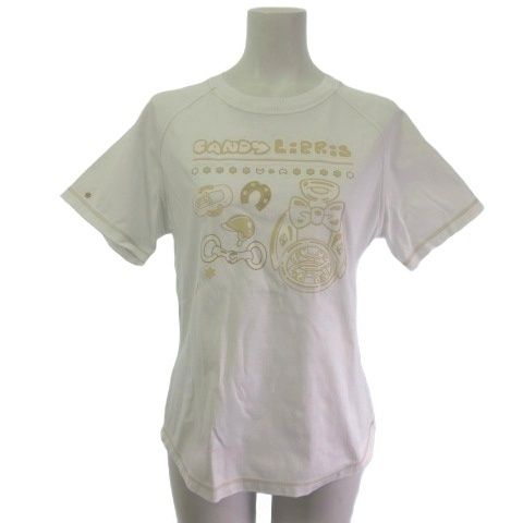 エルメス HERMES 5H4630DC Candy Libris Ｔシャツ カットソー 白 ホワイト 40