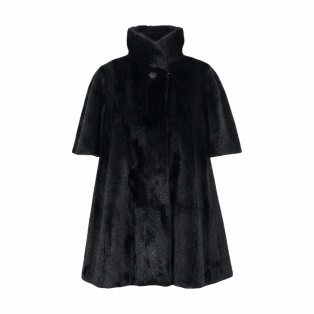 23e14 MARNI マルニ ミンクボレロジャケット ファージャケット 毛皮ジャケット 38サイズ ブラック 毛皮 レディース 女性用k02i