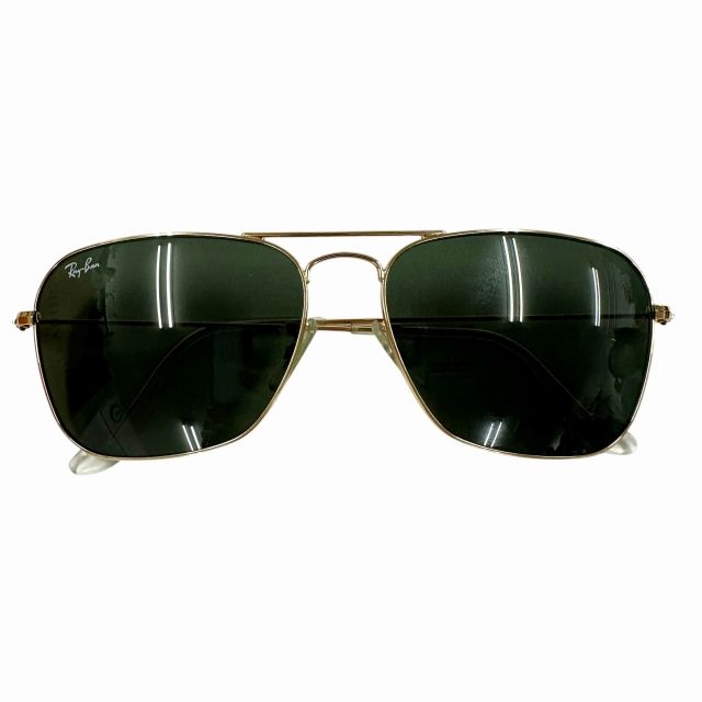 レイバン RAY BAN CARAVAN キャラバン メタルフレーム サングラス RB3136 50□15 ゴールド ブランド古着ベクトル 中古●▲■260514
