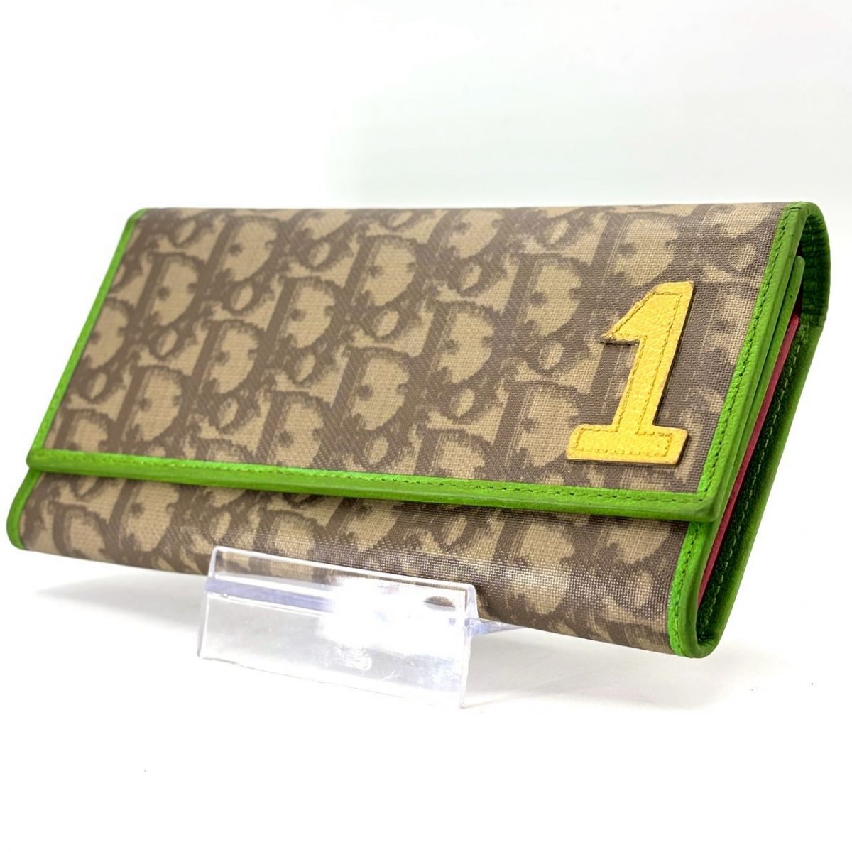 クリスチャンディオール/Christian Dior　ラスタ　財布 トロッター柄 色で記憶に残す】 Christian Dior 長財布 トロッター柄 ラスタ 二