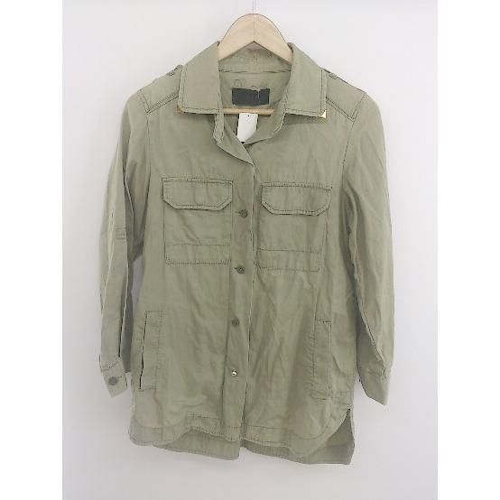 ◇ JEANASIS ジーナシス 長袖 シャツ ブラウス サイズF グリーン系 レディース P 【中古】 【1208240001187】