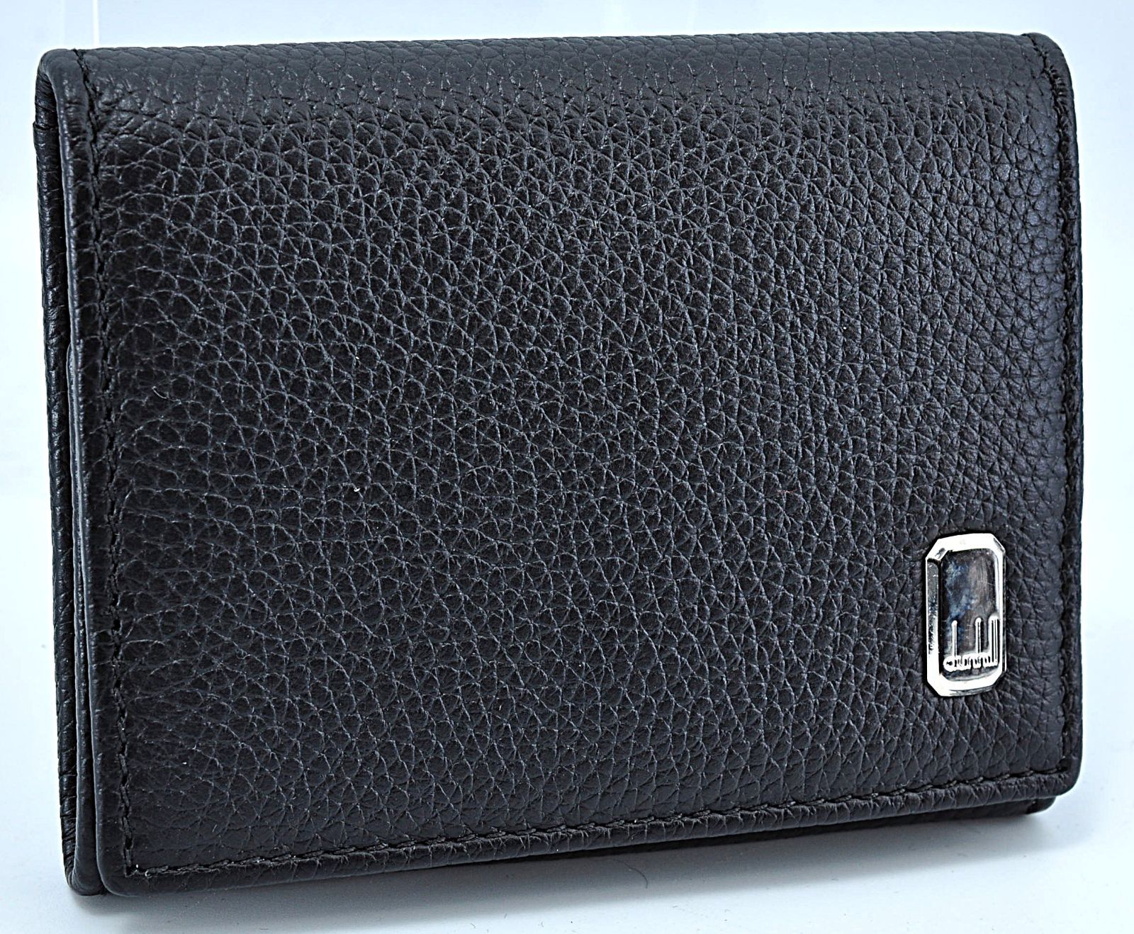 dunhill ダンヒルCoinCse コインケース 小銭入れ Black ブラック 黒 シルバー 銀 ロゴ プレート Men's メンズ 男性