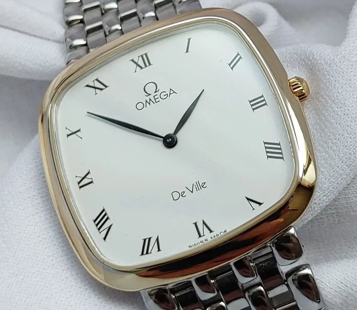 オメガ デヴィル 18k 金ベゼル