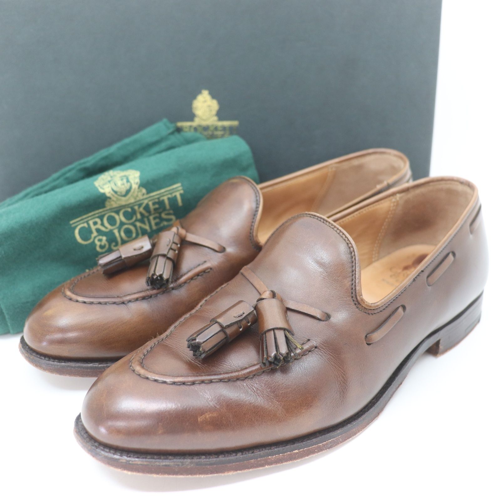 ITQF8J9K6DFE CROCKETT&JONES クロケット&ジョーンズ CAVENDISH2 キャベンディッシュ2 ローファー タッセル 9376 325 メンズ ブラウン サイズ 7E ITQF8J9K6DFE CROCKETT&JONES クロケット&ジョーンズ CAVENDISH2 キャ