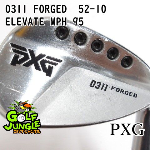 【中古】ウェッジ PXG 0311 FORGED　52-10 ELEVATE MPH 95 R 52 ウエッジ 地クラブ カスタム スチールシャフト おすすめ メンズ 右[3058]