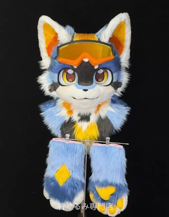犬　猫　着ぐるみ ヘッド全頭　ヘッド ケモノ ファースーツ ぬいぐるみ コスプレ コスチューム Kurumi 一点物 B899