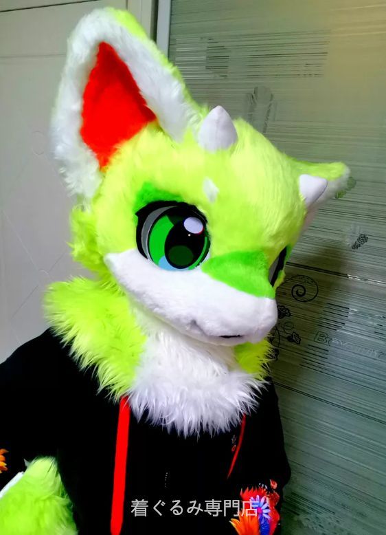 犬 猫 着ぐるみ ヘッド全頭 ヘッド ケモノ ファースーツ ぬいぐるみ コスプレ コスチューム Kurumi 一点物 B901