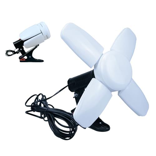 スーパーライト 高輝度LED LED電球付 クリップランプ 5400lm 昼光色 60W 角度調整式/連結可能 5mコード 業務用 照明器具 屋内用 E26口金 dk-szd01 国内発送 3d15d643