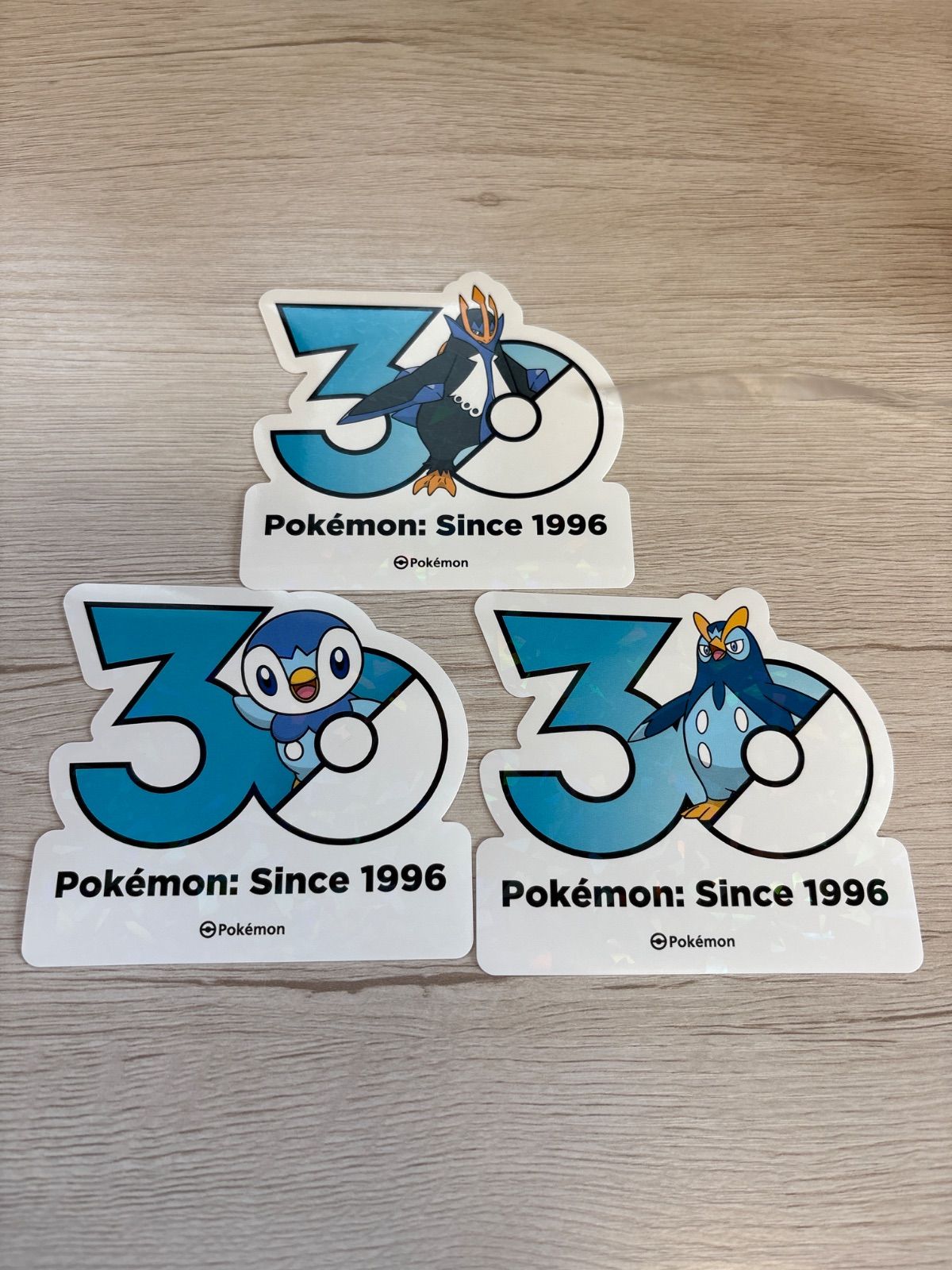 ポケモン ステッカー ポッチャマ、ポッタイシ、エンペルト 韓国 30周年
