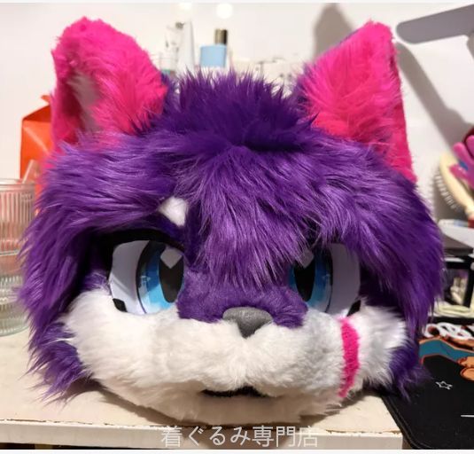 犬　猫　着ぐるみ ヘッド全頭　ヘッド ケモノ ファースーツ ぬいぐるみ コスプレ コスチューム Kurumi 一点物 B911