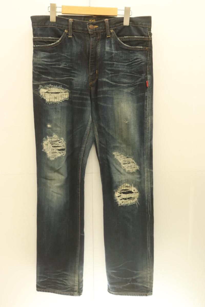 【中古】 WTAPS メンズデニムパンツ M BLUES SKINNY TRASH WTAPS M インディゴブルー 藍