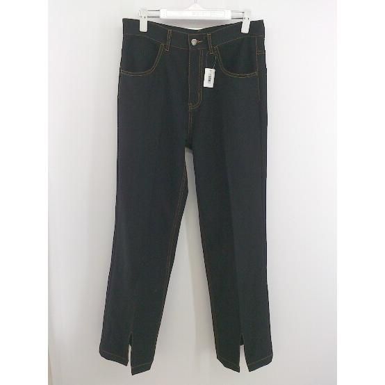 ◇ INTER FACTORY インターファクトリー ステッチ パンツ サイズM ブラック メンズ P 【中古】 【1208250002488】