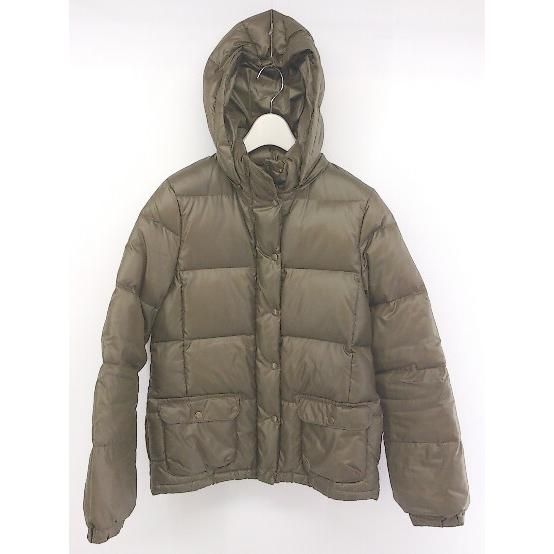 ◇ HUMAN WOMAN ヒューマンウーマン ジップアップ 長袖 ダウン ジャケット サイズM カーキ グリーン系 レディース P 【中古】 【1208250002969】