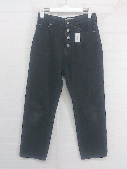 ◇ JOURNAL STANDARD relume ボタンフライ デニム ジーンズ パンツ サイズ145-150 ブラック レディース P 【1208250004994】