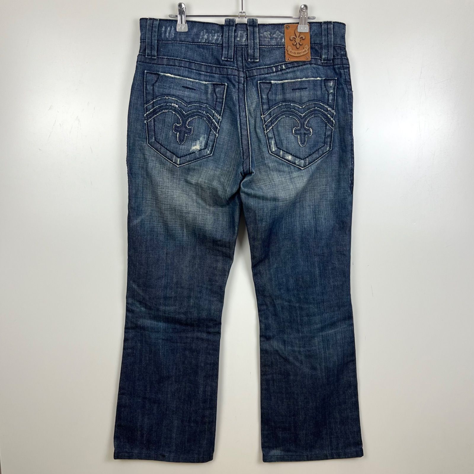 Y2K archive Root Three Style 加工 フレアデニム Rock Revival 00s y2k archive flare jeans w32 ロックリバイバル