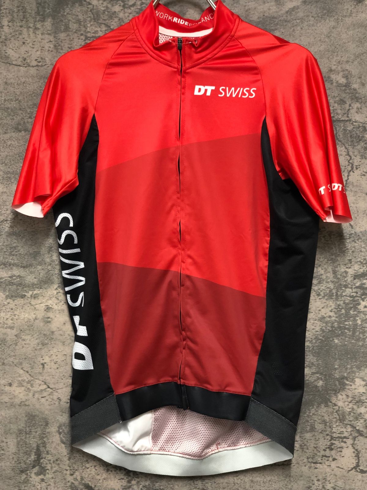 KE209 DT SWISS 半袖 サイクルジャージ 赤 S