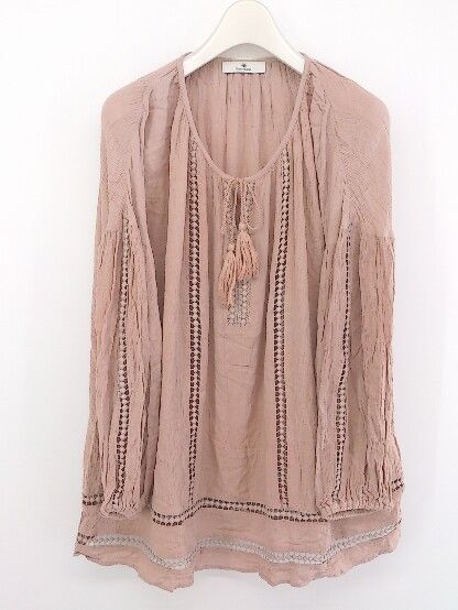 ◇ Sonny Label サニーレーベル URBAN RESEARCH 長袖 ブラウス カットソー サイズF ピンクベージュ系 レディース P 【中古】 【1208260002768】