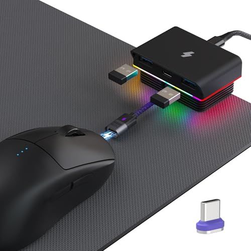 SIKAI CASE マグネット マウス充電器 急速充電 For Razer Viper V3 Pro(2024)/G502/G502 X PLUS/G502 X LIGHTSPEEDなどType-Cマウス対応 バッテリー緊急チャージ 磁気充 8a0a0da6