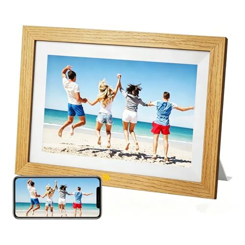 【新生活応援「繋がり」を届け】KODAK Wifiデジタルフォトフレーム 木製 10インチ 1280*800解像度 32GB内蔵 64GB SDカード拡張可 USBメモリに対応 Wifi 遠隔転送 リアルタイムに共有 写真/動画/音楽再生 タ 0db62ae2