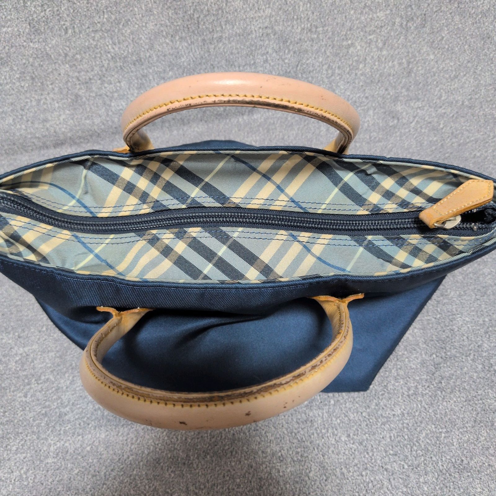 石*川様 バーバリーブルーレーベル☆ノバチェック 舟型トートバッグ☆ミニ BURBERRY BLUE LABEL トートバッグ バーバリー ブルーレーベル